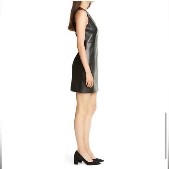 Theory Sculpt U faux leather dress - Picture 6 of 7